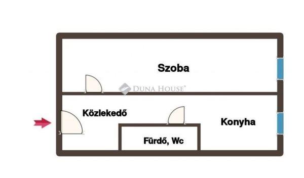 Eladó felújított kis lakás, Kecskemét belvárosának szélén