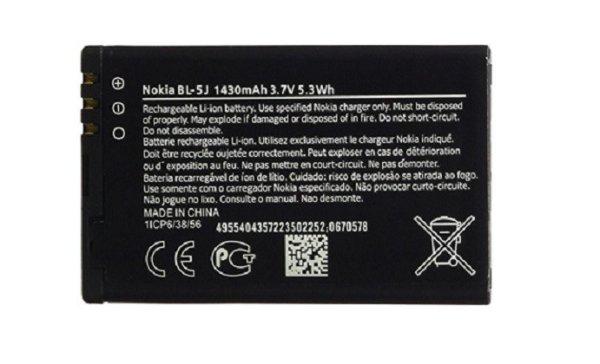 Nokia BL-5J gyári akkumulátor Li-Ion 1430mAh új verzió (5230,5800, C3)