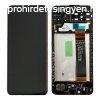 Samsung A135F Galaxy A13 4G fekete LCD kijelz rintvel s 
