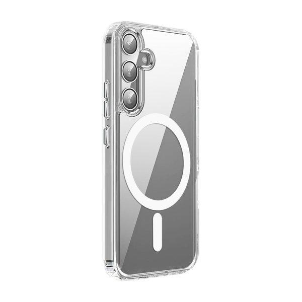 Clear Guard Mag Samsung S721 Galaxy S24 FE ütésálló, átlátszó
kameravédős TPU tok