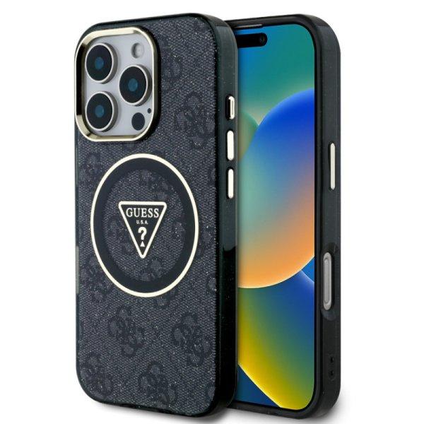Guess Apple iPhone 16 Pro Max (6.9) IML 4G MagSafe hátlapvédő tok fekete
(GUHMP16LHG4PRTGK)