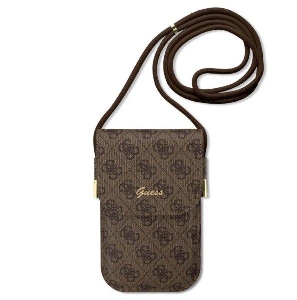 Guess PU 4G Metal Logo Script válltáska barna (GUOWBP4SNSW)