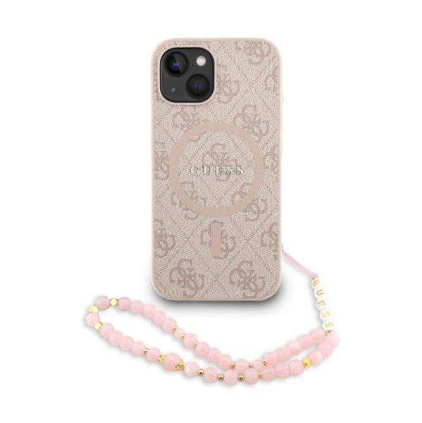Guess PU Leather MagSafe Apple iPhone 16 Pro (6.3) hátlapvédő tok pink
(GUHMP16LP4GREGSP)