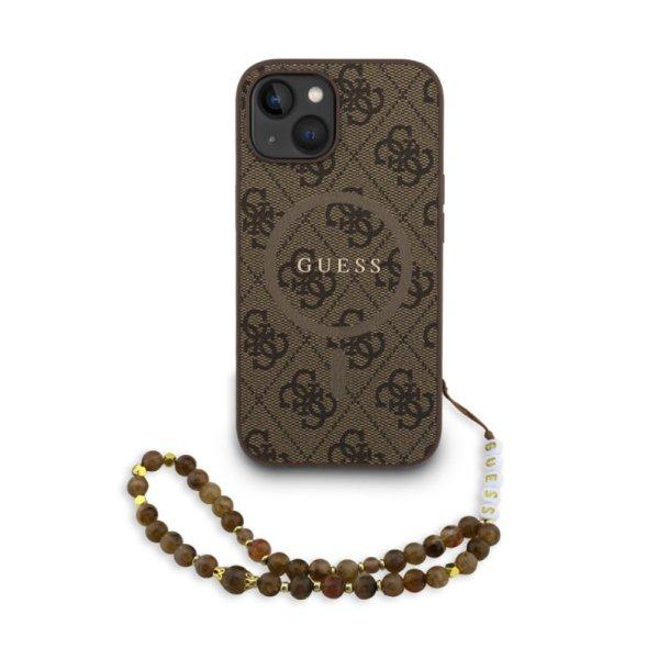 Guess PU Leather MagSafe Apple iPhone 16 Pro Max (6.9) hátlapvédő tok barna
(GUHMP16XP4GREGSW)