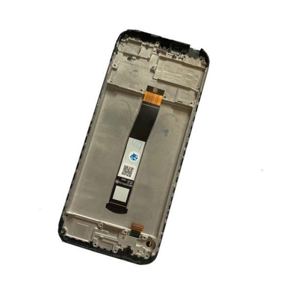 Xiaomi Redmi 10C fekete LCD kijelző érintővel és kerettel