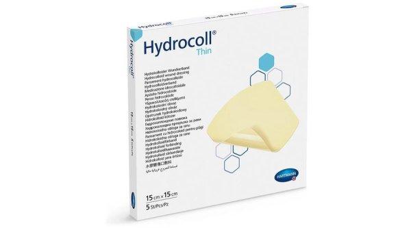 Hydrocoll thin nedvszívó vékony hidrokolloid kötszer, 15x15cm, 5db