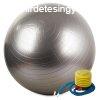 Fitness labda 65 cm, ezst