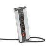 Sarokeloszt - kapcsols - 3 x 250V, 16A - 2 x USB, 2,1A - a