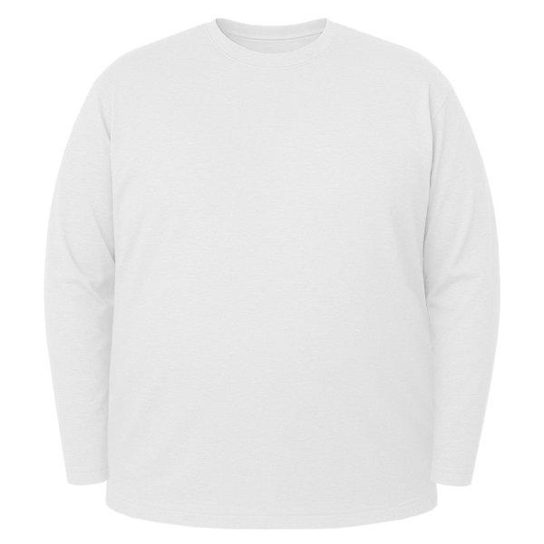 Miners Mate supersize Extra méretű hosszú ujjú póló unisex - Fehér | 8XL