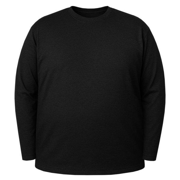 Miners Mate supersize Extra méretű hosszú ujjú póló unisex - Fekete | 6XL