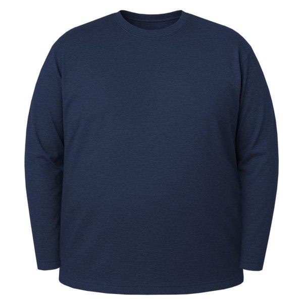 Miners Mate supersize Extra méretű hosszú ujjú póló unisex -
Tengerészkék | 12XL