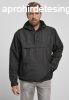 Brandit Fleece Pull Over Windbreaker black