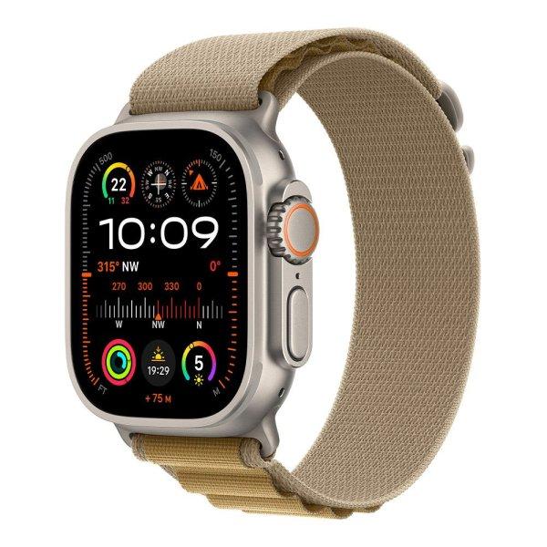 Apple Watch Ultra 2 GPS + Cellular 49mm Natural Titanium Case with Tan Alpine
Loop - Medium