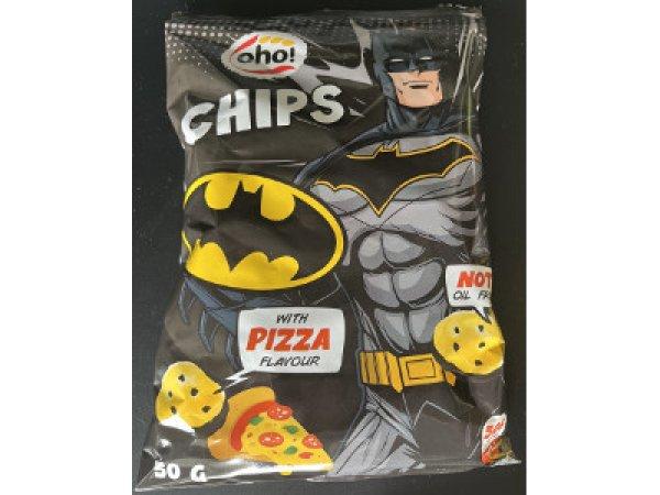 Oho kukorica chips 50g Batman Pizzás