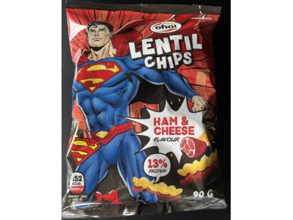Oho lencse snack 90g Superman Sonkás-Sajtos