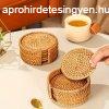 6 db kzzel sztt rattan kvs pohr altt szett
