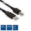 Eminent USB 2.0 connection cable A male - USB B male 3m Blac