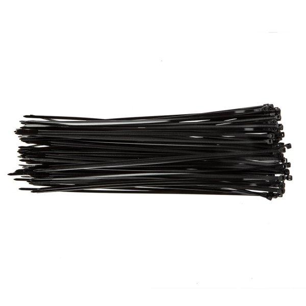 TOPEX KÁBELKÖTEGELŐ, gyorskötöző, 3,6mm x 300mm, fekete, 100db 44E973