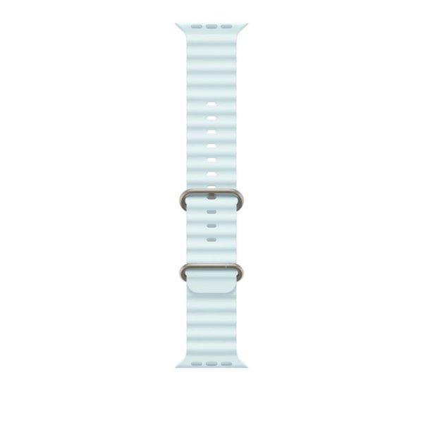Apple Watch 49mm Ocean Band Ice Blue - Natural Titanium