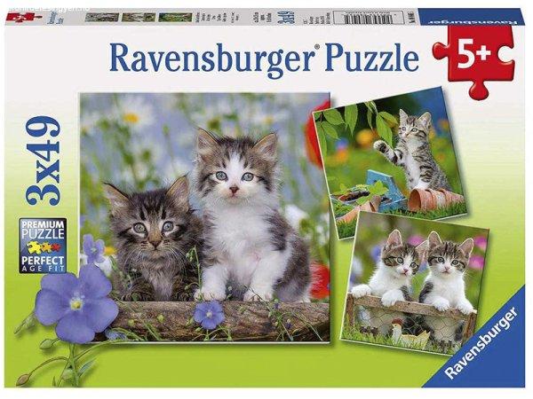 Ravensburger Puzzle 3x49 db - Édes kiscicák