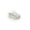 ACT CAT6A pass-through shielded modular RJ45 connector (25db