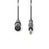 Nedis COTH15100GY30 flprofi audio kbel, 6,35mm sztereo jac