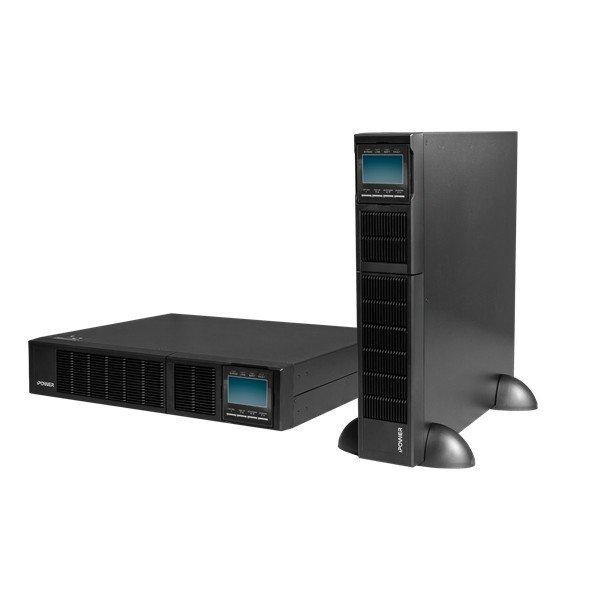 iPOWER UPS, 3000VA, 3000W, 8x C13 + 1x C19, SNMP/USB/RS-232,szünetmentes
tápegység, LCD kijelző, AVR, online, Rack/Tower