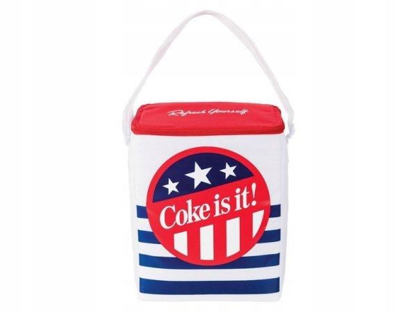 Coca-Cola / Coke is it! 14 literes polyester, vállra akasztható hűtőtáska
strandoláshoz, kempingzéshez, kiránduláshoz