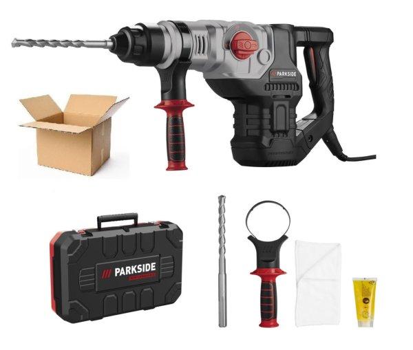 Bontott, HASZNÁLT ParkSide Performance PPBH 1600 A1 1600W 25J SDS Max
elektromos (vezetékes) ütvefúró, bontó- és vésőkalapács,
fúrókalapács kofferben