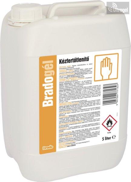 BradoGEL- higiénés kézfertőtlenítő és bemosakodó gél - 5000 ml