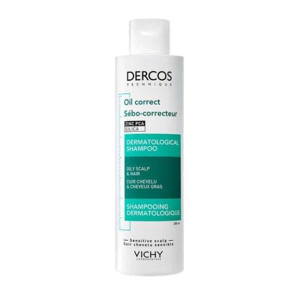 Vichy Sampon zsíros hajra Dercos Oil Correct (Dermatological Shampoo) 200 ml