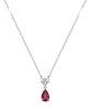 Brosway Bjos ezst nyaklnc Passion Ruby Fancy FPR111
