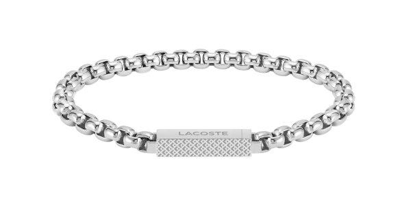 Lacoste Stílusos acél férfi karkötő L`Essentiel 2040123