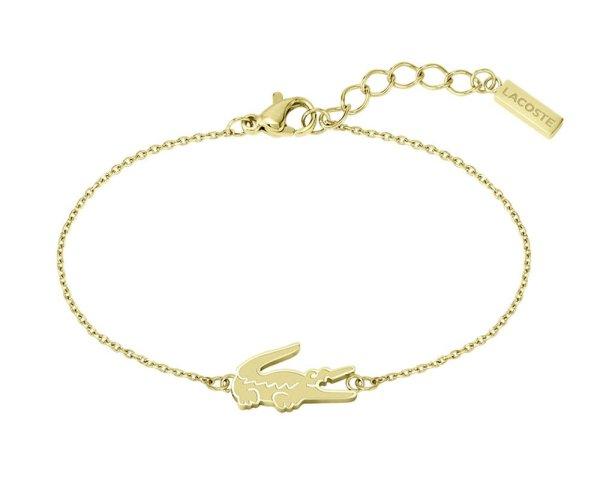 Lacoste Bájos aranyozott karkötő nőknek Crocodile 2040047