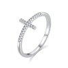 MOISS Elegns ezst gyr kereszttel R00020 54 mm