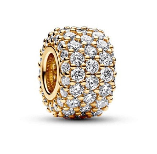 Pandora Aranyozott gyöngy cirkónium kövekkel Shine Moments 762820C01