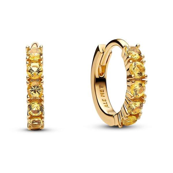 Pandora Aranyozott karika fülbevaló sárga kristályokkal Timeless Shine
263849C01