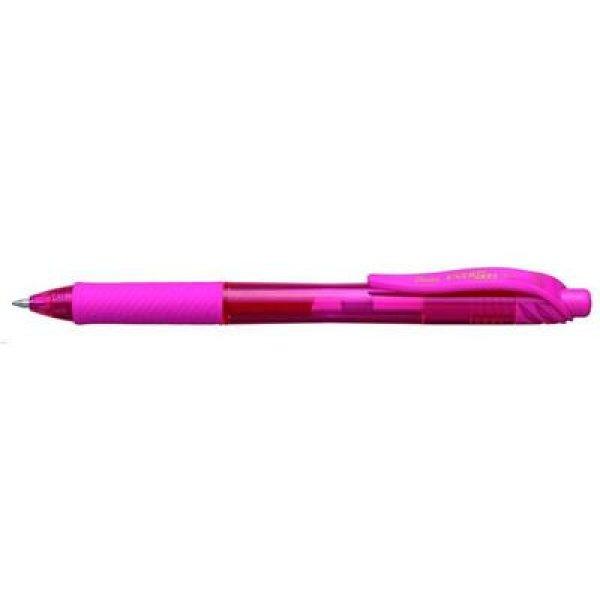 Zseléstoll, 0,35 mm, nyomógombos, PENTEL "EnerGelX BL107",
rózsaszín