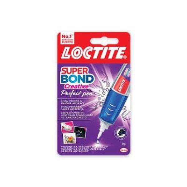 Pillanatragasztó, 3 g, HENKEL "Loctite Super Bond CEATIVE Perfect
Pen"