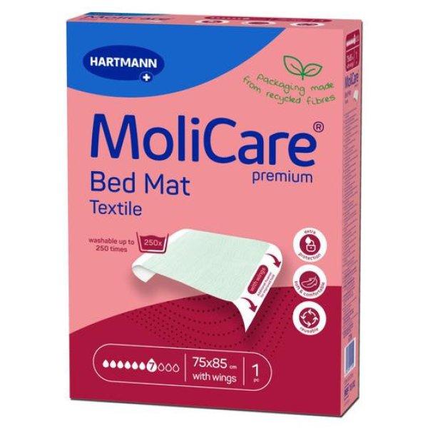 MoliCare® Premium Bed Mat Textil alátét szárnyas 7 csepp (75x85 cm,
szárnyakkal; 1 db)