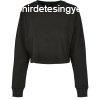 Build Your Brand Ni hossz ujj crop top fels - Fekete | M