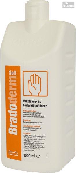 BradoDERM Soft - színtelen műtéti kézfertőtlenítő - 1000ml