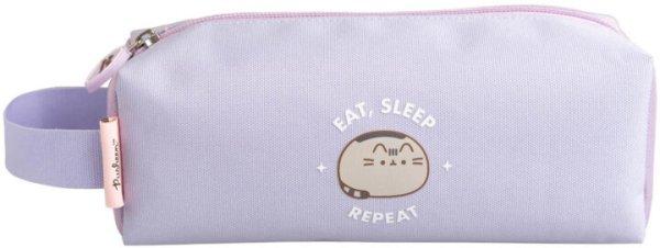 Pusheen cicás tolltartó, neszeszer, beledobálós, szögletes, 21x7x7cm,
Moments, lila