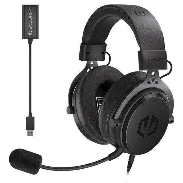 ENDORFY fejhallgató VIRO PLUS USB, vezetékes 3.5mm jack, fekete