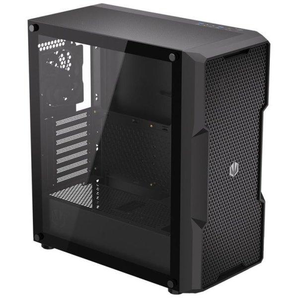 ENDORFY case Regnum 400 Air / ATX / 4x120mm / 2xUSB / üveg oldalfalak / fekete