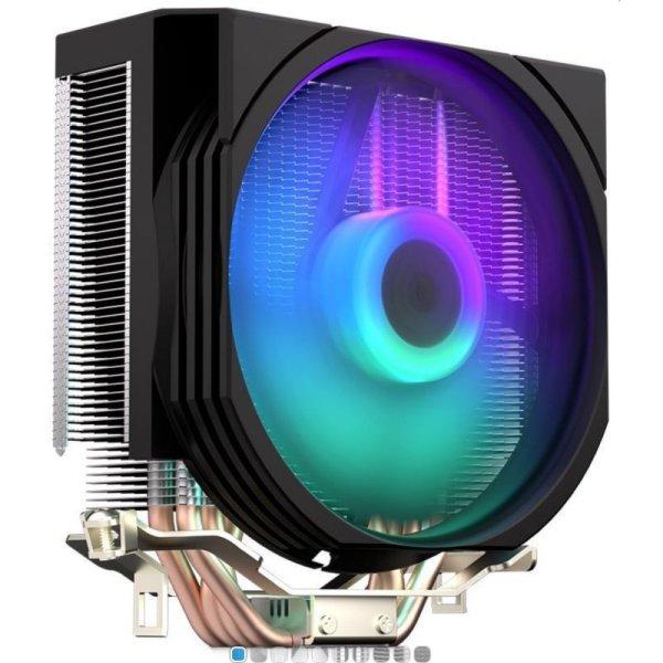 ENDORFY hűtés CPU Spartan 5 MAX aRGB / 120mm fan / 4 heatpipes / kompakt
kisebb szekrényhez / Intel és AMD