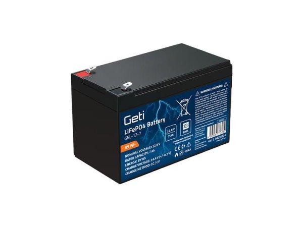 Battery LiFePO4 12,8V 7Ah GETI GBL-12-7