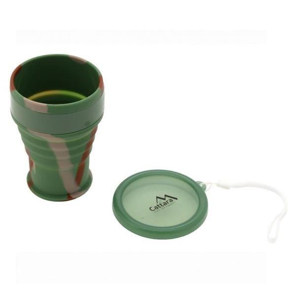 Szilikon összecsukható pohár ARMY – 200 ml – 13638