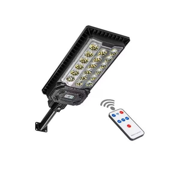Mozgásérzékelős napelemes utcai lámpa 888 fehér LED-el és
távirányítóval IP66 W7114-3