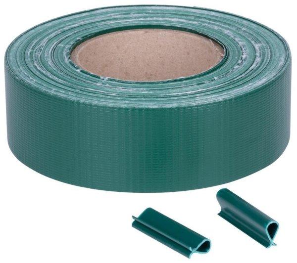 Belátásgátó szalag fém kerítésekhez LIGHT, 47,5 mm, L-35 m, green